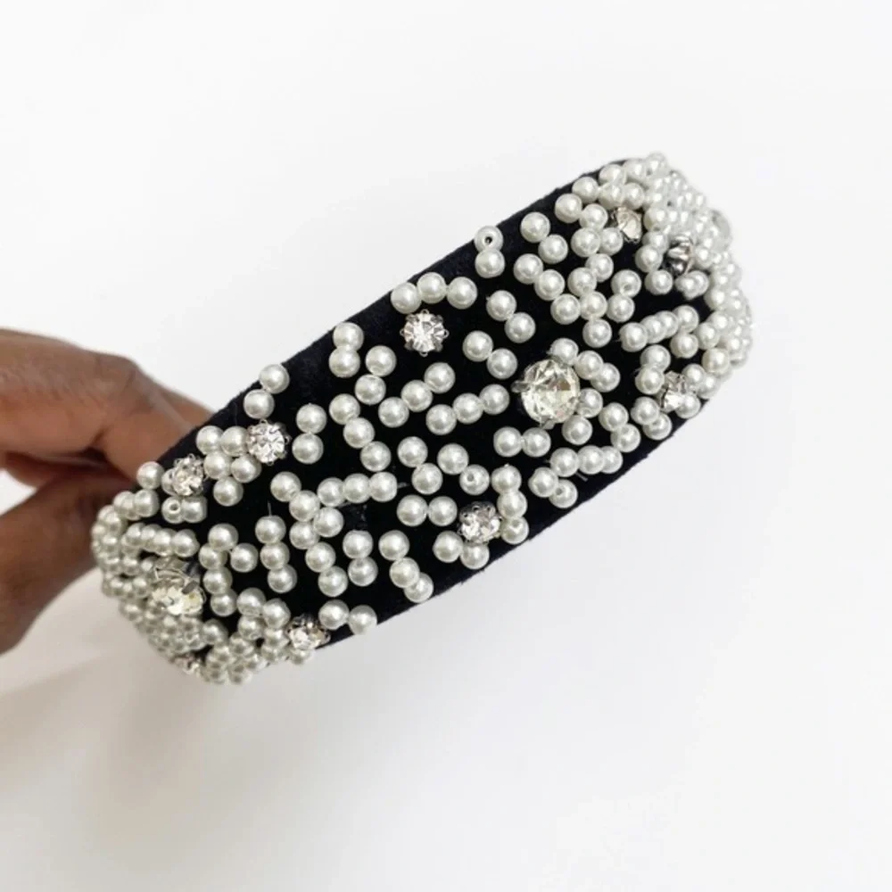 NWOT Zara pearl & rhinestone headband